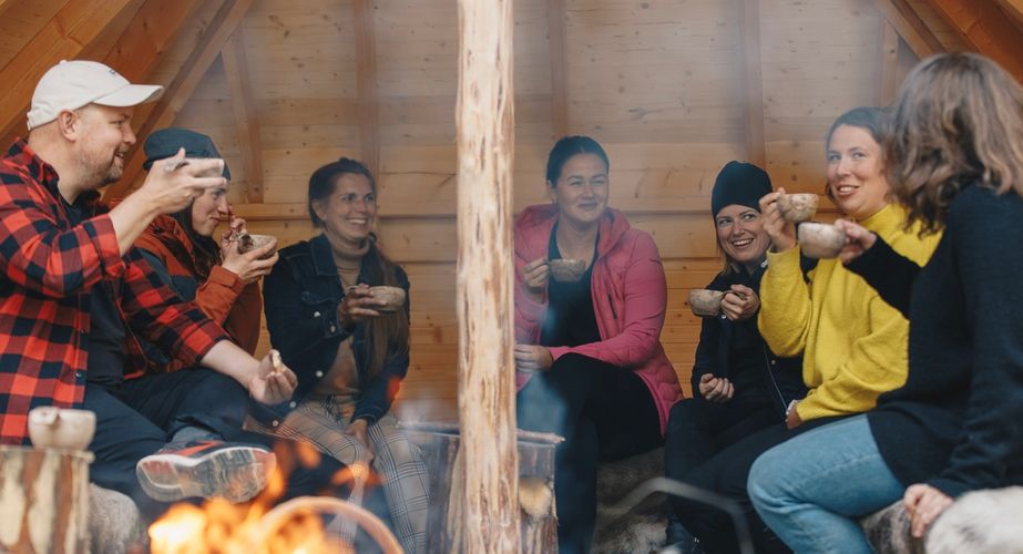 Gezelligheid tijdens outdoorlunch
